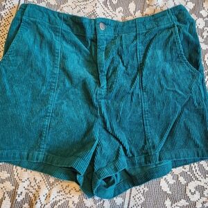 Wild Fable Teal Corduroy Shorts